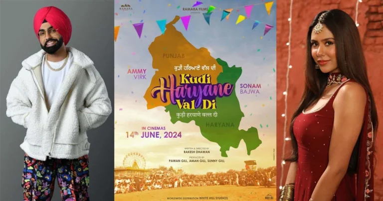 Behind The Scenes Video Shared From Ammy Virk and Sonam Bajwa’s ‘Kudi Haryane Val Di’ !